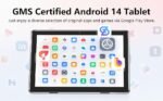 Android Tablet, 10.1 inch Android 14 Tablets 6GB RAM 64GB ROM 1TB Expand, 1280x800 IPS HD Touchscreen,6000mAh Battery, Bluetooth, Dual Camera, GMS, WiFi (Black) - Image 2