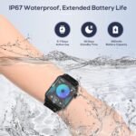 Smart Watches for Men and Women, 1.83" HD Screen, 90 Sports Modes, Heart Rate Monitor, Sleep Tracking, IP67 Waterproof, Bluetooth Call & Music Control Smartwatch – Image 6
