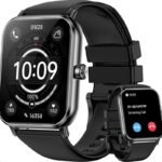 Smart Watch for Men & Women with Call Function – 1.85″ HD Touchscreen Fitness Tracker, 120+ Sports Modes, Heart Rate & Sleep Monitor, Step Counter & Calorie Tracker, Compatible with Android & iOS (Black)