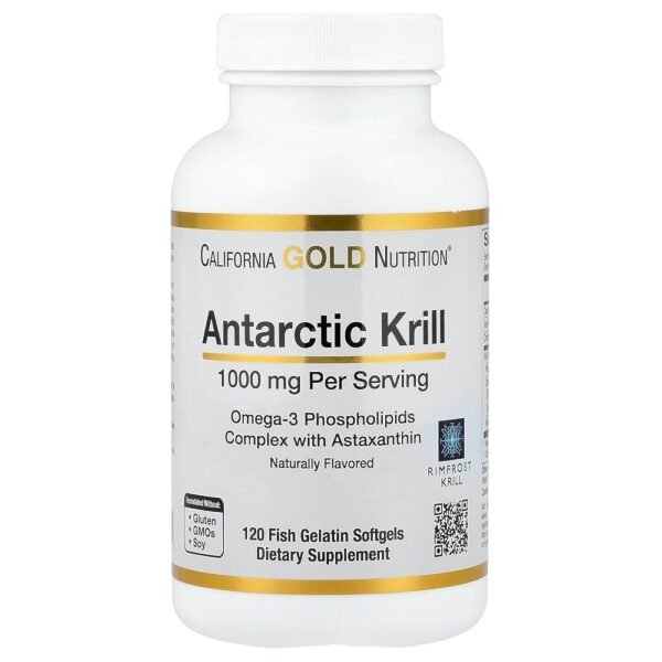 California Gold Nutrition® Antarctic Krill Oil 500 mg – Omega-3 with Natural Astaxanthin