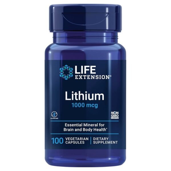 Lithium 1000 mcg – Brain Health & Cognitive Support Supplement