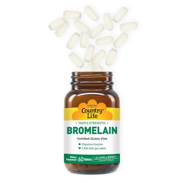 Country Life, Bromelain, Triple Strength, 60 Tablets