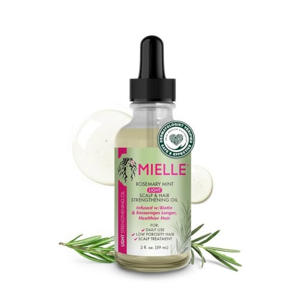 Mielle, Scalp & Hair Strengthening Oil, Rosemary Mint, 2 fl oz (59 ml)