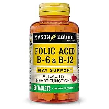 Mason Natural, Folic Acid B6 & B12, 90 Tablets
