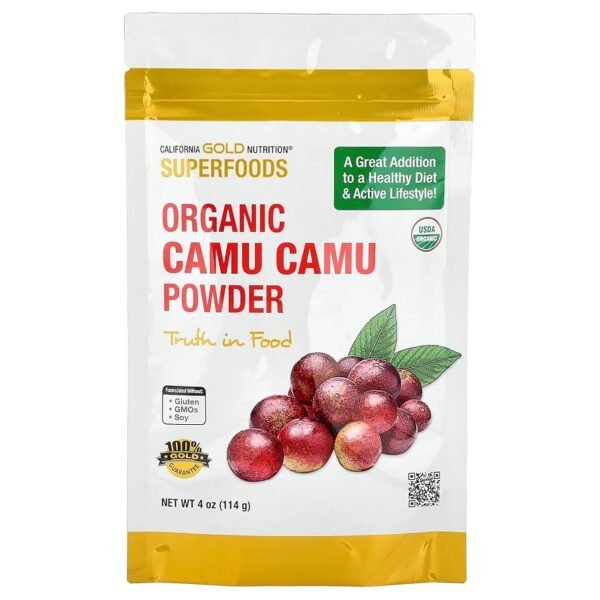California Gold Nutrition® Superfoods Organic Camu Camu Powder – Rich in Natural Vitamin C