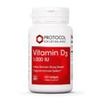 Protocol for Life Balance, Vitamin D3 , 1,000 IU, 120 Softgels