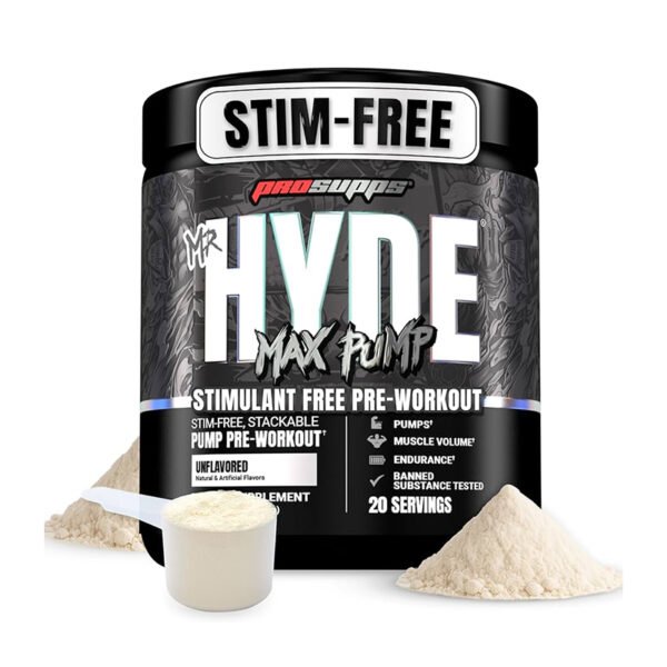 ProSupps Mr. HYDE Max Pump – Stim-Free Pre-Workout for Intense Muscle Pumps & Endurance