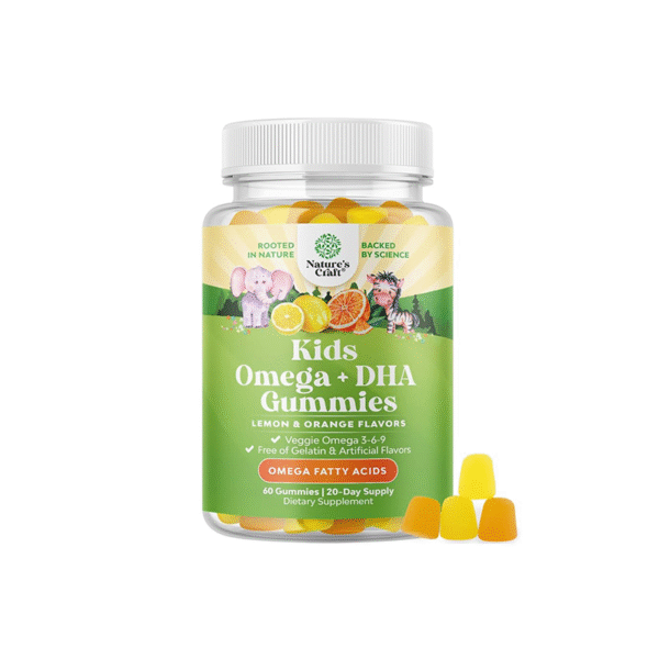 Halal Kids Omega 3-6-9 DHA Gummies – Brain, Eye, and Immune Support