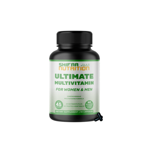 SHIFAA NUTRITION Halal Ultimate Multivitamin for Men & Women – Daily Vitamins for Energy, Immunity & Overall Health