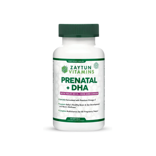 Halal Prenatal Multivitamin with DHA – Complete Pregnancy Support