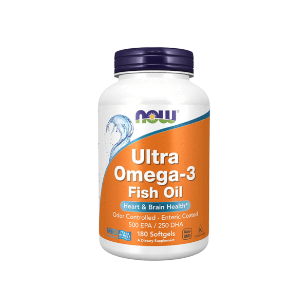 NOW Foods, Ultra Omega-3 Fish Oil, 180 Softgels