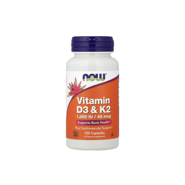 Vitamin D3 1,000 IU with Vitamin K2 45 mcg – Bone, Heart & Calcium Metabolism Support